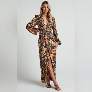 Showpo Lorelei Floral Maxi Dress - indulgent bloom